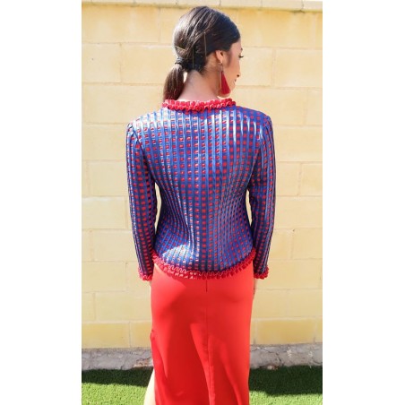 Chaqueta Dual - Azul y Rojo