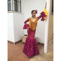 Vestido flamenca buganvilla