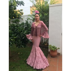 Vestido flamenca maquillaje