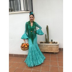 Vestido flamenca marina