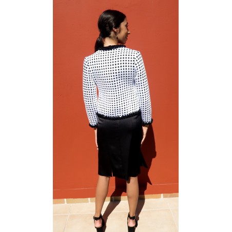 Chaqueta Dual Blanca y Negra