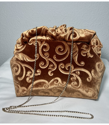 Bolso en terciopelo flocado