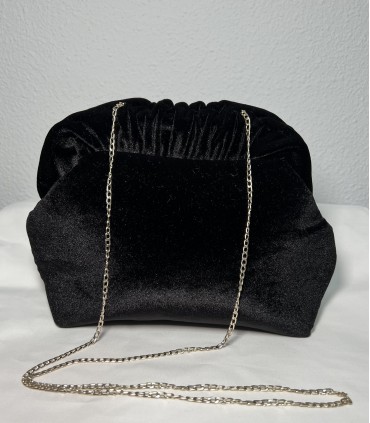 Bolso en terciopelo liso