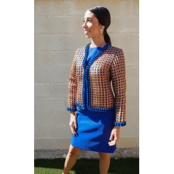 Chaqueta Dual - Azul y Marrón