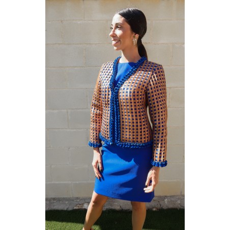 Chaqueta Dual - Azul y Marrón