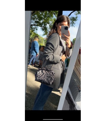 Bolso leopardo gris