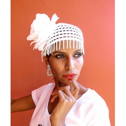 Tocado Casquete Blanco