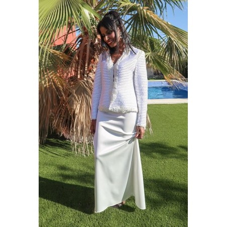 Chaqueta Pedrería Blanca