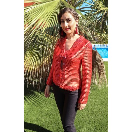 Chaqueta Pedrería Roja