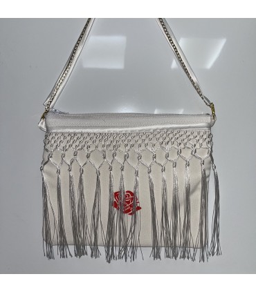 Bolso mini con flecos