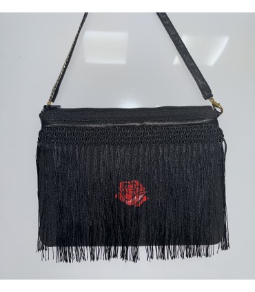 Bolso mini con flecos