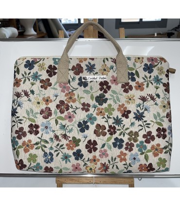 Maletín ordenador flores