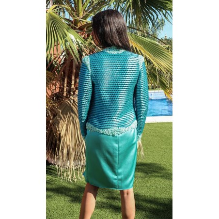 Chaqueta Pedrería Verde Marina